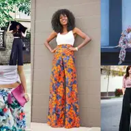 Pantaloni palazzo florali