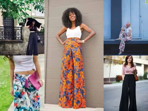 Pantaloni palazzo florali