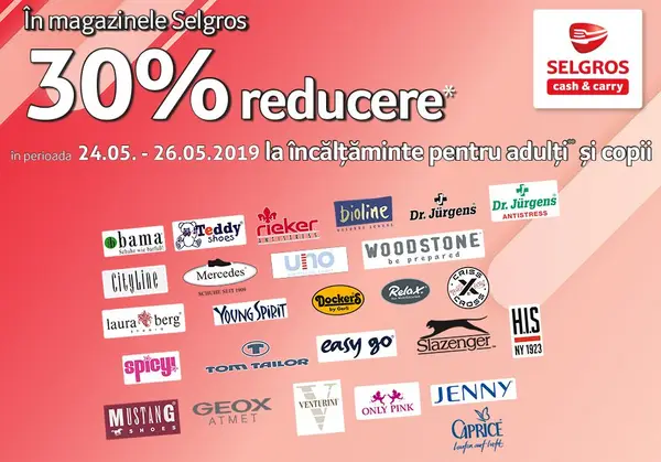 Incaltaminte la oferta de la Selgros Cluj