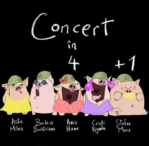 Concert 4+1 cu Ada Milea, Anca Hanu, Cristi Rigman, Bobo Burlăcianu și Stefan Mura