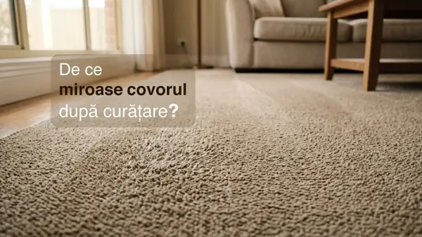 De ce miroase covorul după curățare? Greșeala pe care mulți o ignoră
