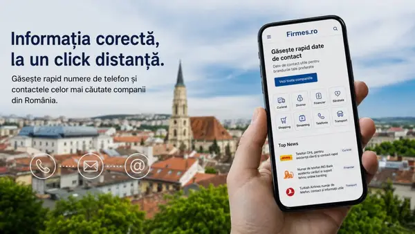 Clujenii folosesc zilnic zeci de servicii. Cum găsești rapid datele de contact ale marilor companii