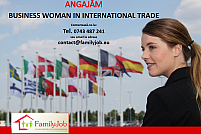 Business woman in international trade