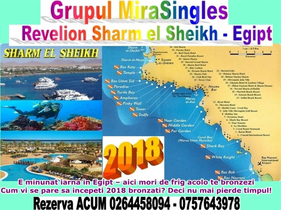 Revelion 2018 Sharm el Sheikh – Egipt - mare ,soare si multa distractie