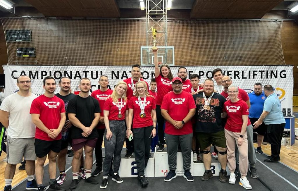 Succese la Campionatul național de powerlifting pentru sportivii clubului Cluj Crusaders