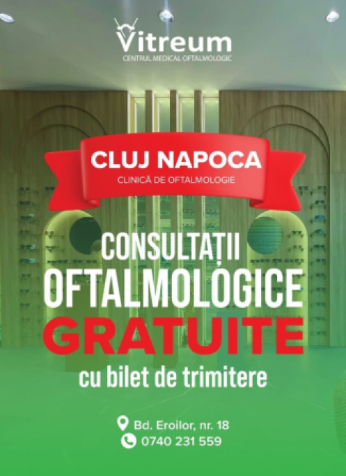 Consultatii oftalmologice gratuite in Cluj